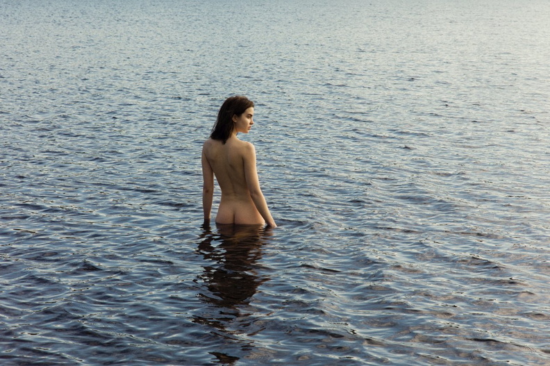 Ali Michael nude in the water -  2015