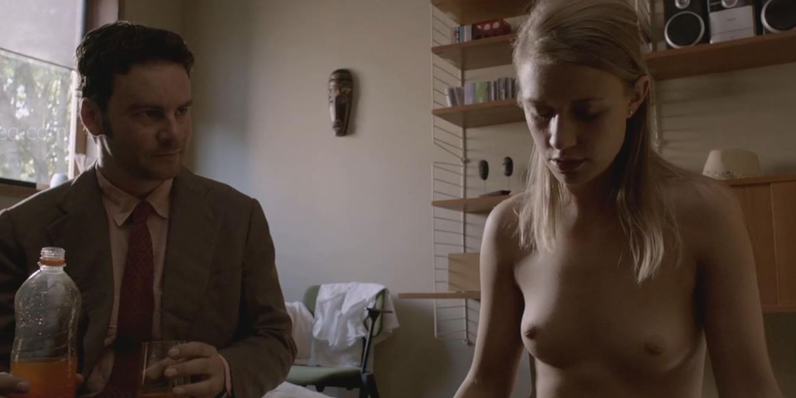 Boobs out! Sara Hjort Ditlevsen topless in the 2013 movie Borgman