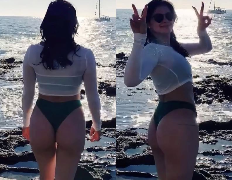 Leaked ariel winter big butt bikini on a beach