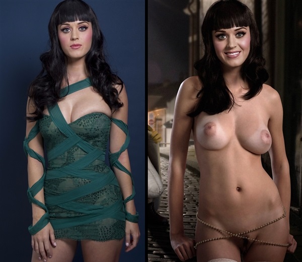 katie perry dressed and undressed, wow what a lovely hot big nude boobs