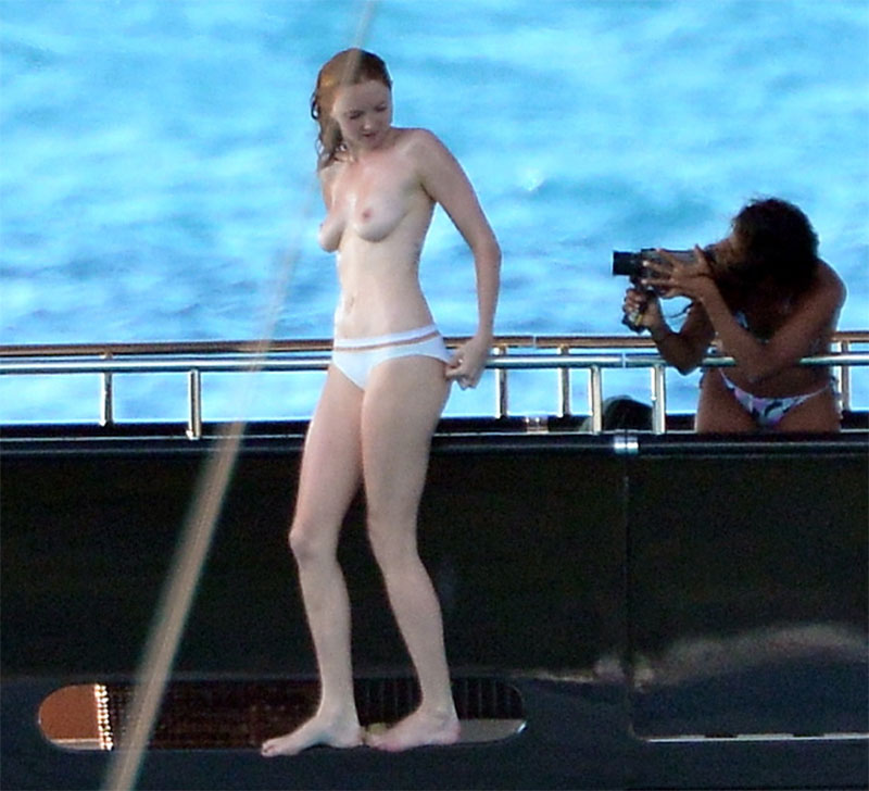 Lily Cole naked on set. Nude on set. Paparazzi candid!