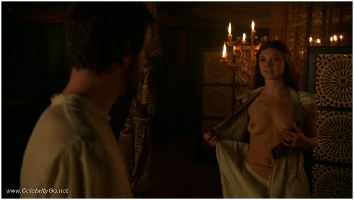 Natalie Dormer naked topless - still from tv serie 2