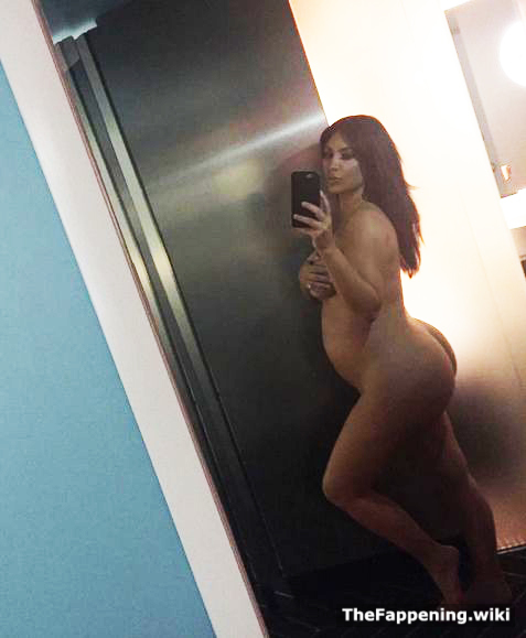 Pregnant nude selfie Kim Kardashian