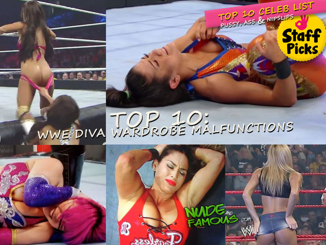 Female Wwe Wrestlers That Have Done Professional Porn - Top 10: WWE diva wardrobe malfunctions (nipslips, pussy ...