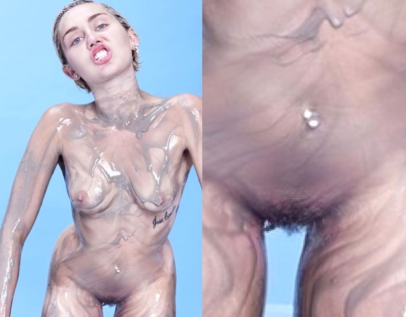 Am nackt miley strand unzensiert cyrus Miley Cyrus