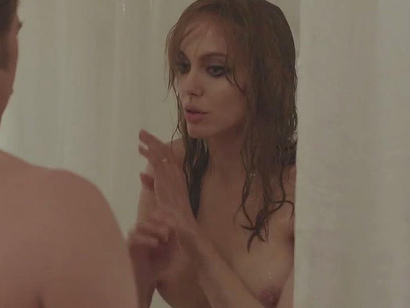 Angelina Jolie topless boobs nude in movie: by the sea (stills)