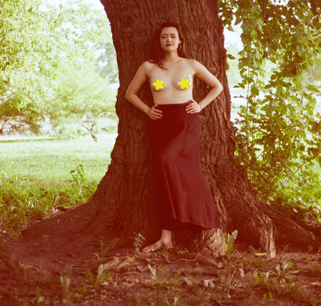 Becca Brown #topless! Young school of rock fame actress posing half nude #outdoors part 2