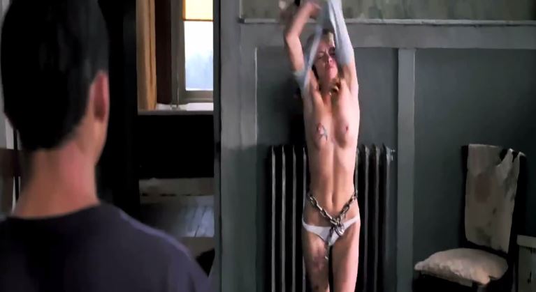 Christina Ricci stripping topless boobs