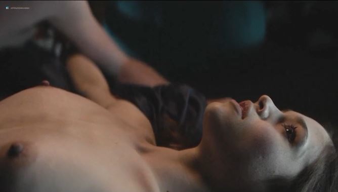 India Eisley masturbating in hot nude scene from horror flick Look Away