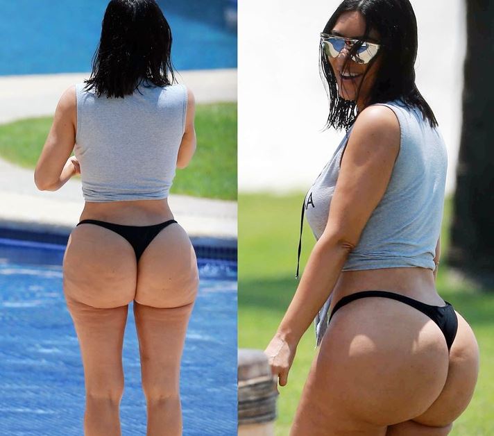 Kim, eat your heart out! Kourtney Kardashian totally outbeats her sister's big ass in terms of size! The new butt queen is crowned!