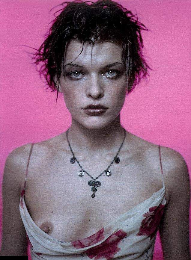 Milla Javovich topless photos part 2 - real!