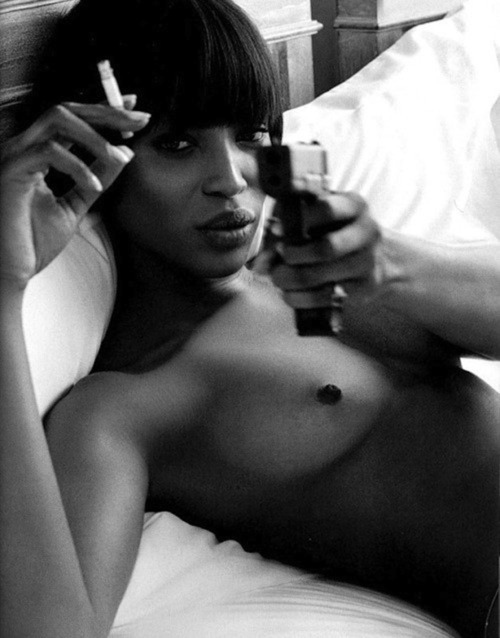 Naomi Campbell titties nude photo