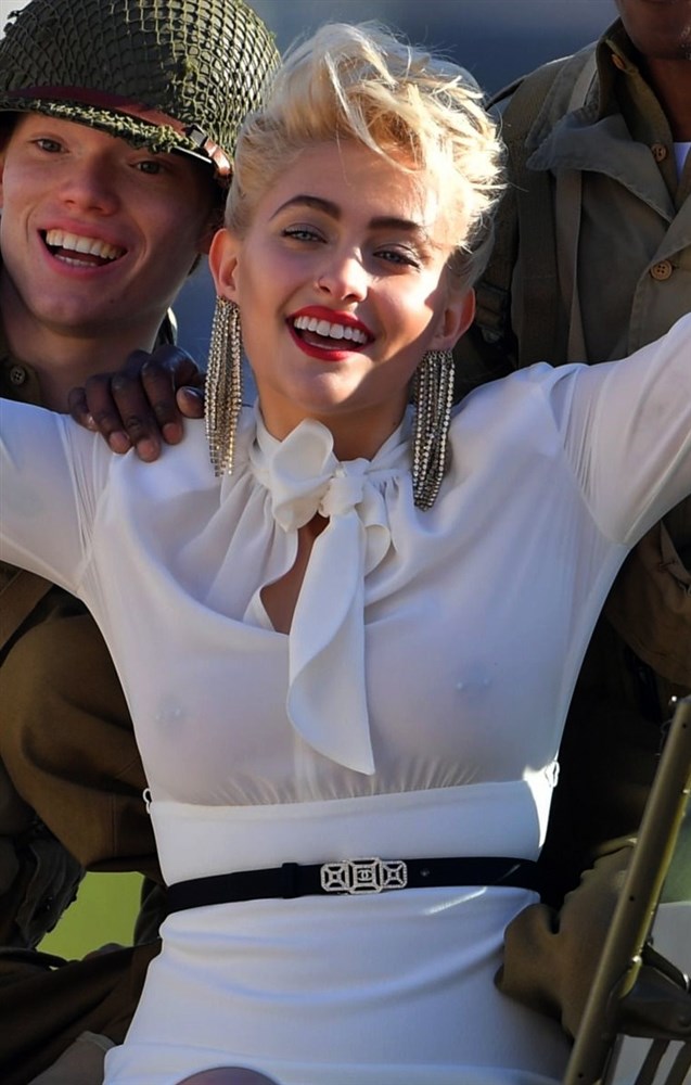 Paris Jackson exposed! Celeb tits and nipples in see through clothing part 2!