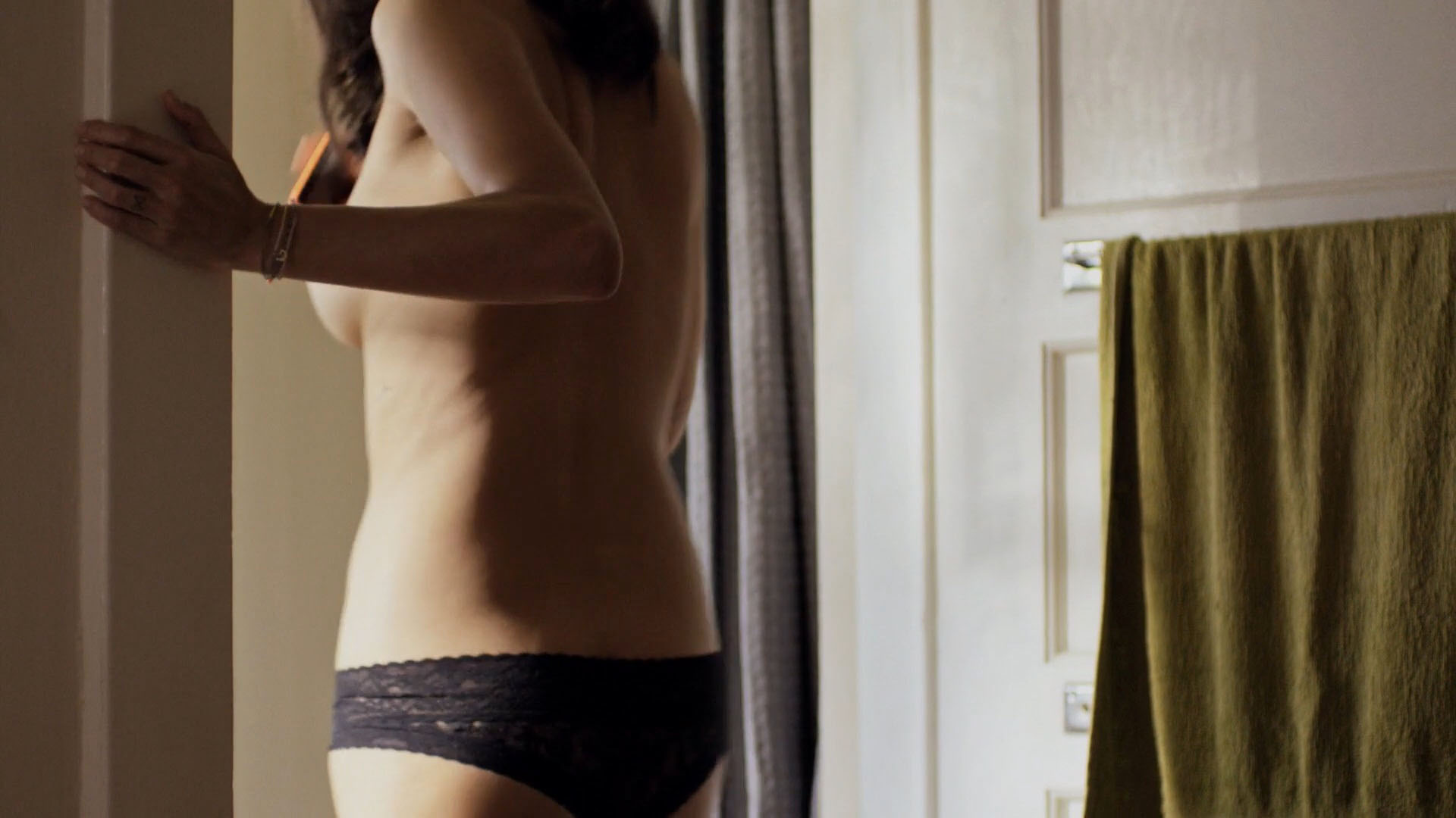 Sexy cute celebrity Lina Esco in undies