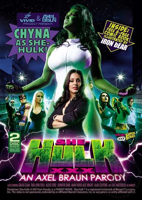 She Hulk porn xxx parody with Chyna DVD Cover