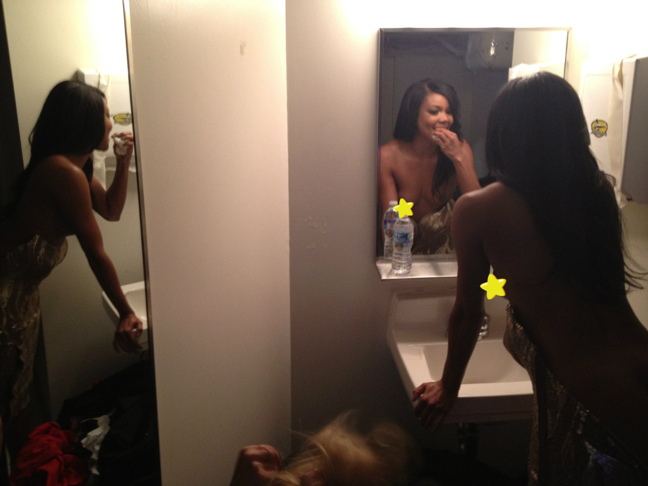 Topless sexy celebrity tits by Gabrielle Union!  nude leaks.